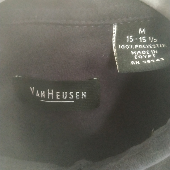 Blue Faux Suede LS button down shirt - Picture 4 of 4